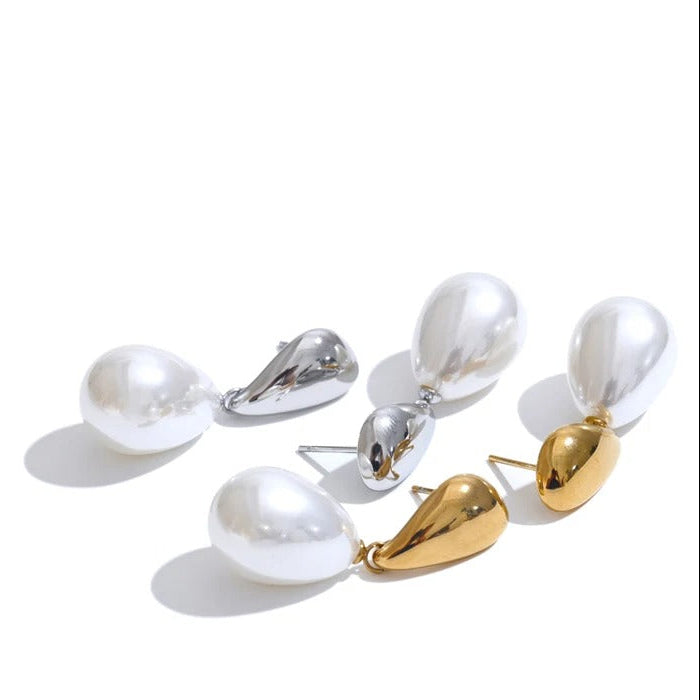 Boucles d'Oreilles Perles Gouttes