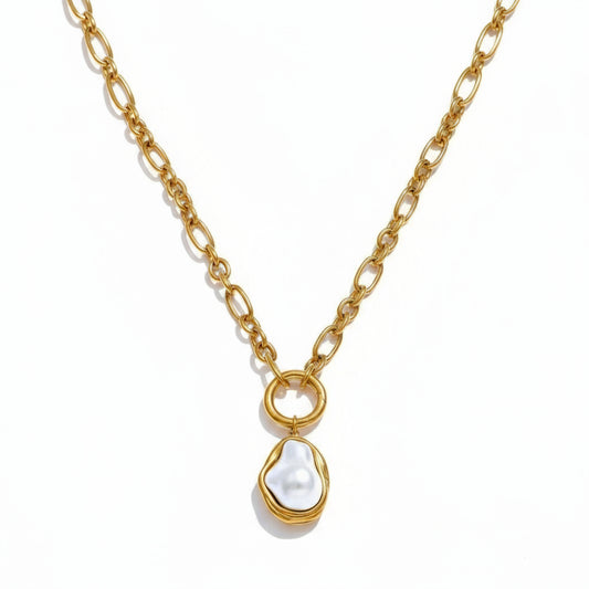 Collier Pendentif Perles d'Eau Douce