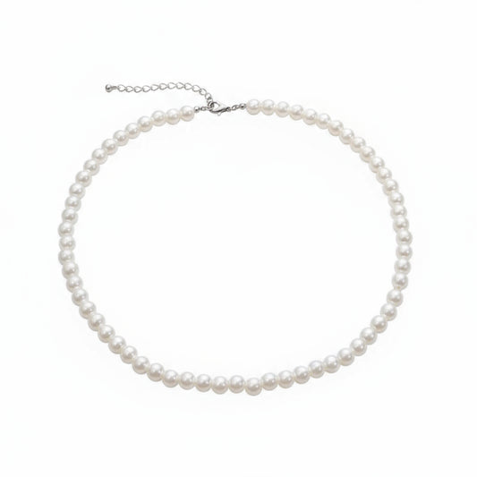 Collier Perles Fines Blanches Naturelles
