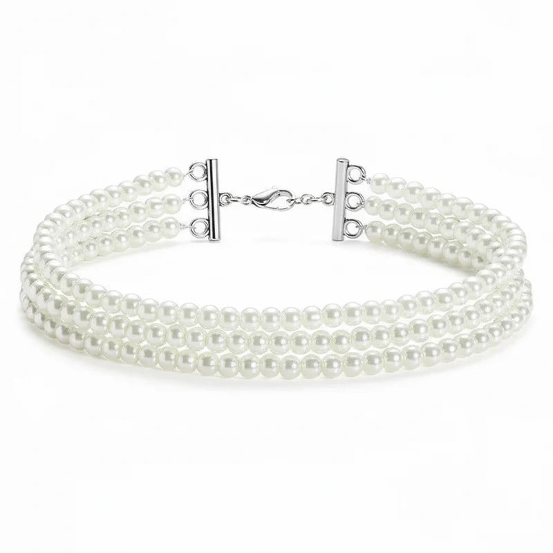 Collier Perles Fines Ras de Cou