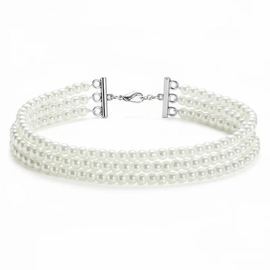 Collier Perles Fines Ras de Cou