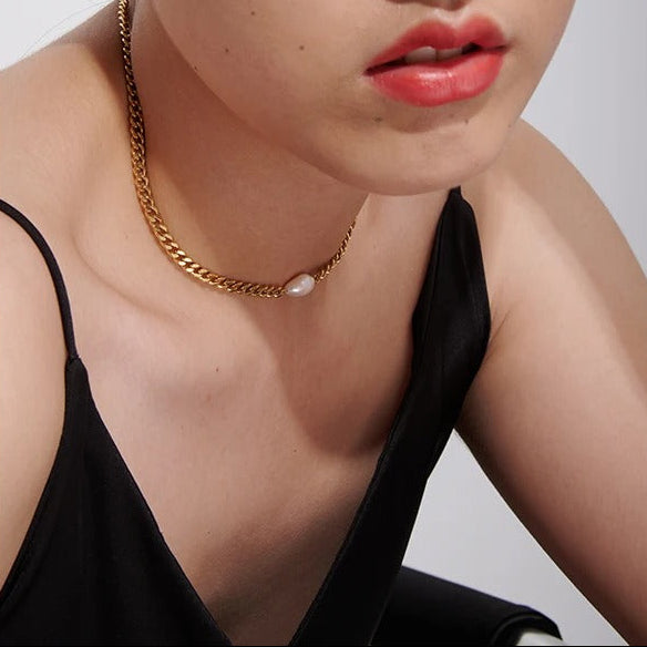 Collier Or Perle Baroque