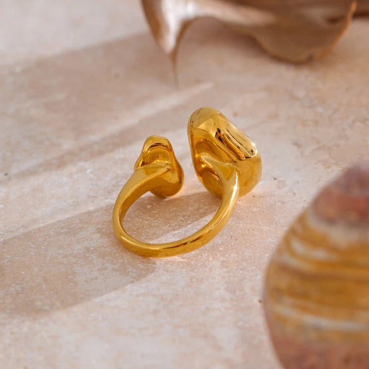 Bagues Serti d'une Perle Créole