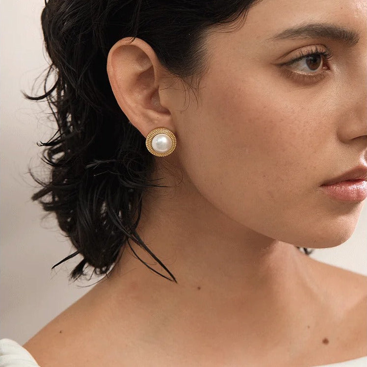 Boucles d'Oreilles Perles Monture