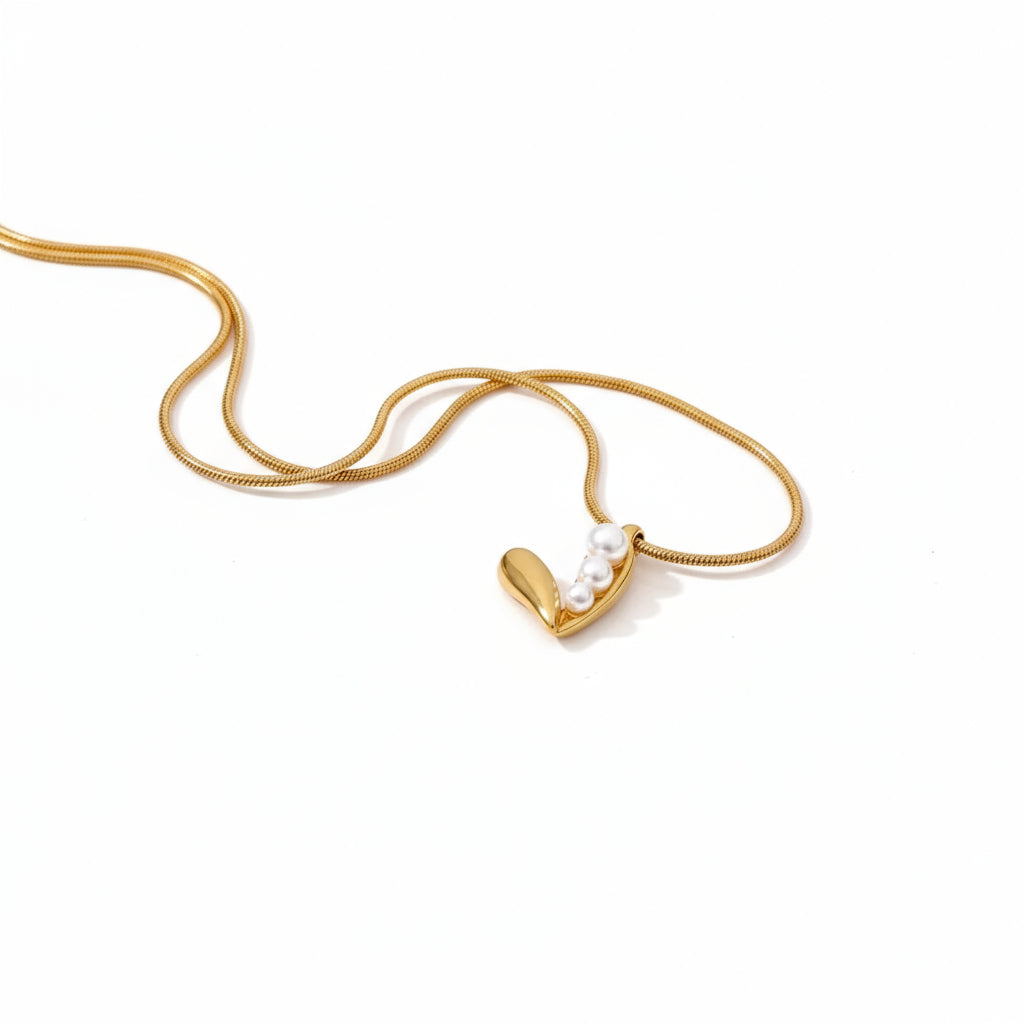 Collier Pendentif Perles Mixte